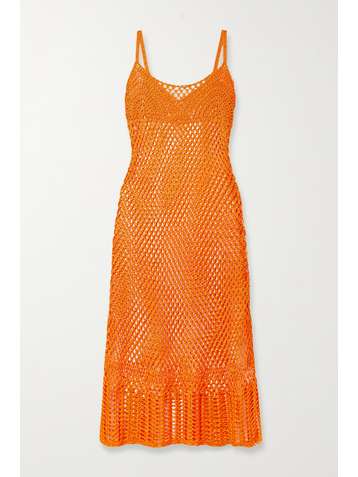 CULT GAIA Silena crochet-knit midi dress