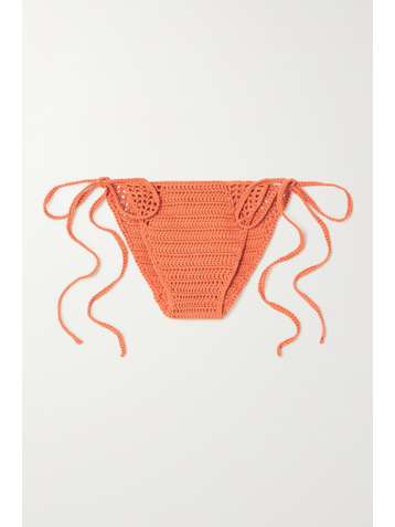 CULT GAIA Dylan crocheted cotton bikini briefs