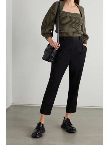 ALEXANDER MCQUEEN Ribbed cotton sweater