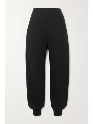 ALEXANDER MCQUEEN Embroidered cotton-jersey track pants