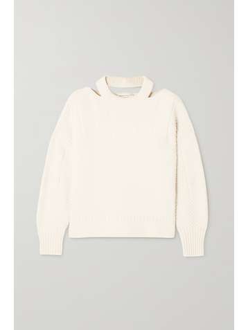 ALEXANDER MCQUEEN Cutout wool-blend sweater