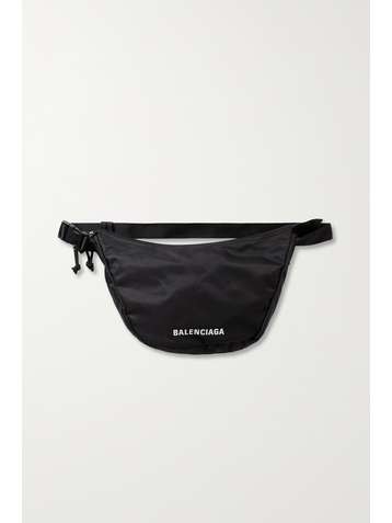 BALENCIAGA Wheel embroidered shell shoulder bag