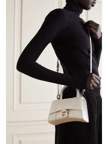BALENCIAGA Hourglass XS Tote aus Leder