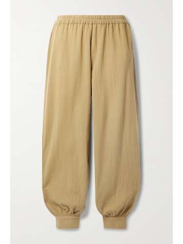 SUZIE KONDI Pantalon fuselé en gaze de coton