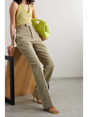BOTTEGA VENETA Crocheted cotton-blend halterneck bodysuit