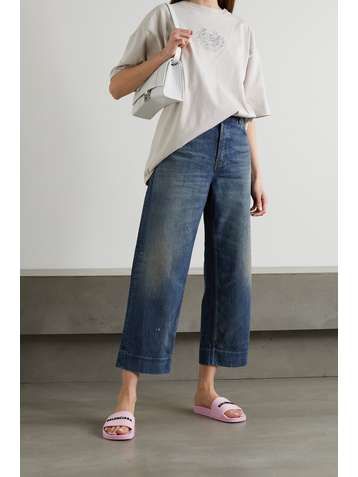 BALENCIAGA Cropped high-rise jeans