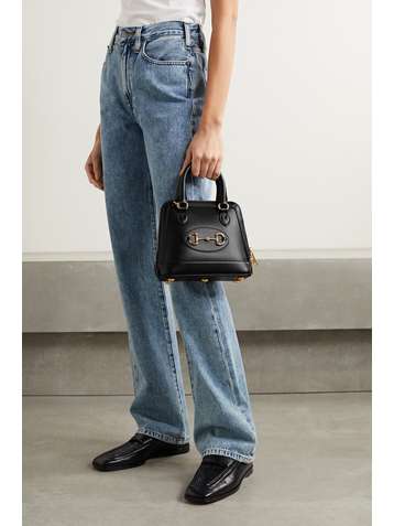 GUCCI + NET SUSTAIN Horsebit 1955 mini leather tote