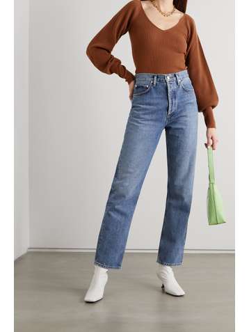 REFORMATION + NET SUSTAIN Hart ribbed recycled cashmere-blend sweater