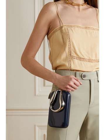 CHLOÉ Kiss resin clutch