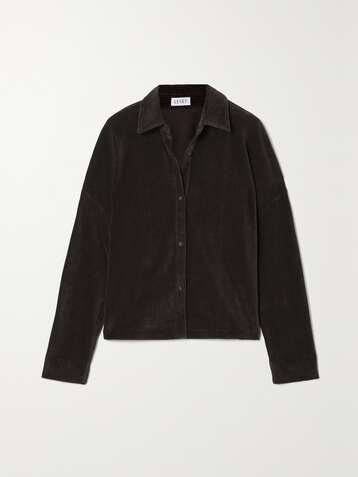 LESET Sophie cotton-blend corduroy shirt