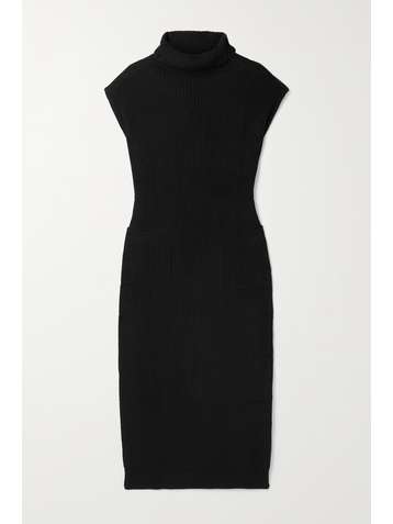 MARA HOFFMAN + NET SUSTAIN Fadia ribbed organic cotton turtleneck dress