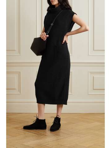 MARA HOFFMAN + NET SUSTAIN Fadia ribbed organic cotton turtleneck dress