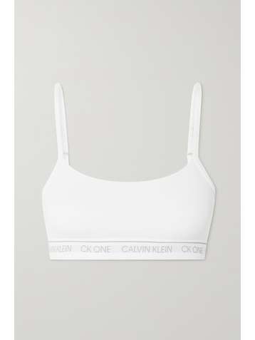 CALVIN KLEIN Brassière en jersey de coton mélangé CK One