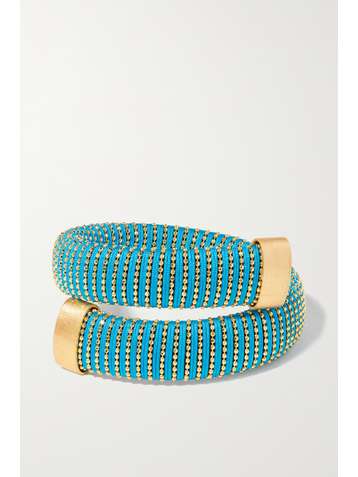 CAROLINA BUCCI Caro Armspange mit Goldauflage und Baumwolle