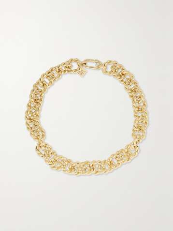 LAUREN RUBINSKI Large 14-karat gold necklace