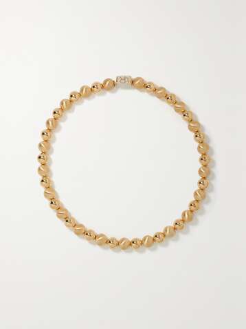 LAUREN RUBINSKI 14-karat gold necklace
