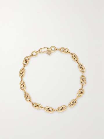 LAUREN RUBINSKI Medium 14-karat gold necklace