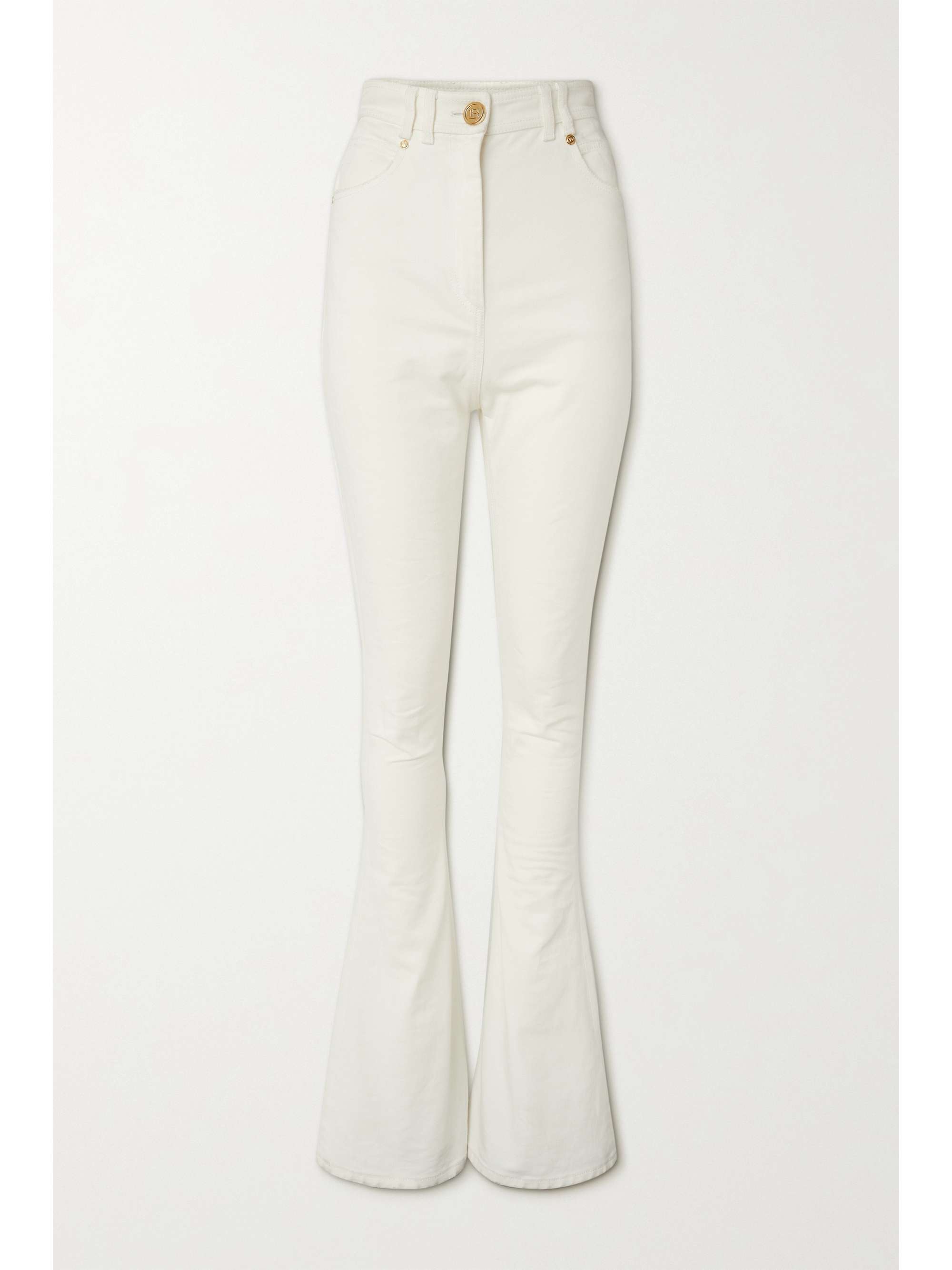 high waist bootcut stretch jeans