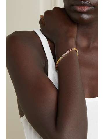 MATEO 14-karat gold sapphire bracelet