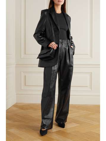 MICHAEL LO SORDO Boy leather blazer