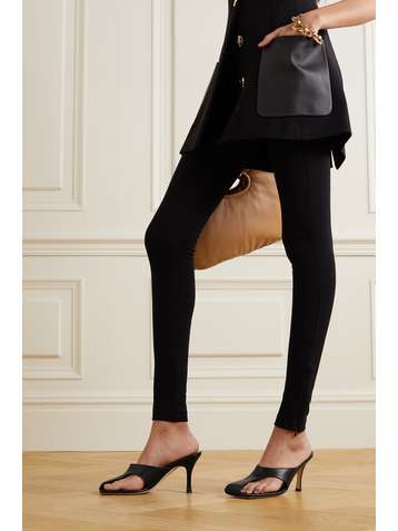 A.W.A.K.E. MODE Mary cutout leather mules