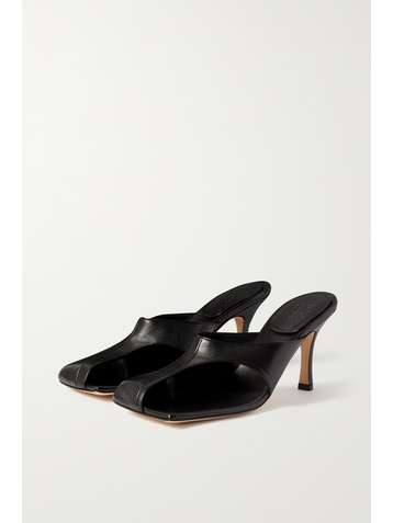 A.W.A.K.E. MODE Mary cutout leather mules