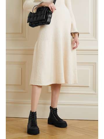 PROENZA SCHOULER Rubber-trimmed leather ankle boots