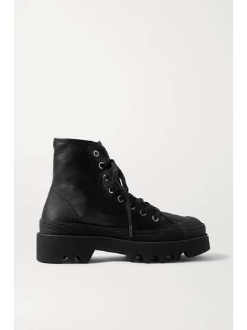 PROENZA SCHOULER Rubber-trimmed leather ankle boots