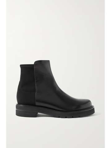 STUART WEITZMAN 5050 Lift leather and neoprene ankle boots