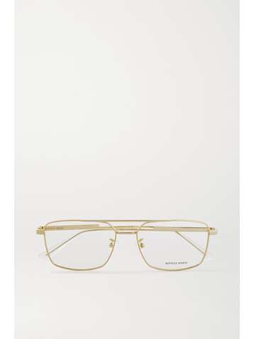BOTTEGA VENETA Lunettes de vue aviateur dorées