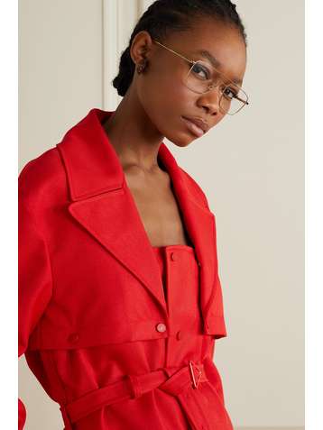 BOTTEGA VENETA Lunettes de vue aviateur dorées