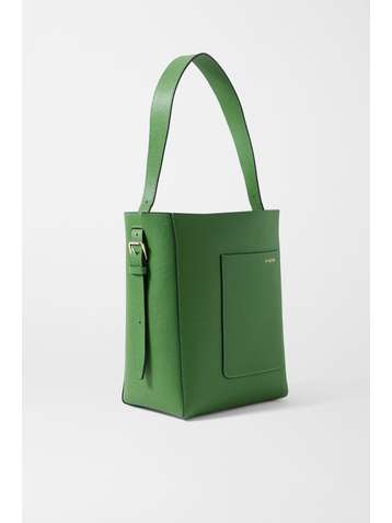 VALEXTRA Sac à main en cuir texturé Secchiello Small