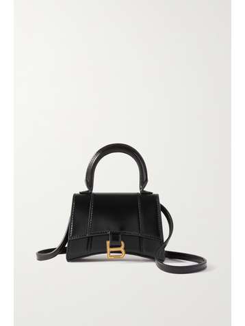 BALENCIAGA Hourglass nano leather tote