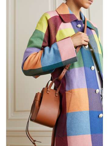 LOEWE Hammock mini Schultertasche aus Leder