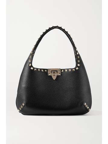 VALENTINO Valentino Garavani Rockstud small textured-leather tote
