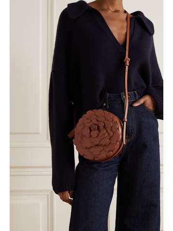 VALENTINO Valentino Garavani 03 Rose Edition Atelier leather shoulder bag