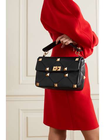 VALENTINO Valentino Garavani Roman Stud quilted leather shoulder bag