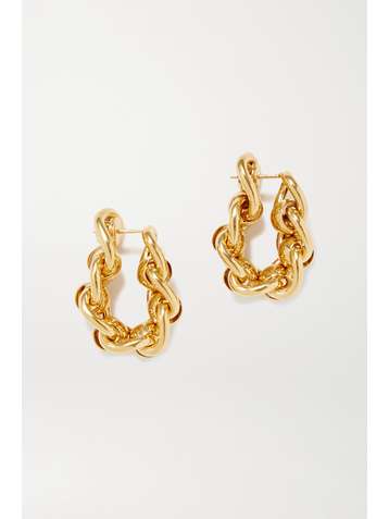 BOTTEGA VENETA Boucles d'oreilles en plaqué or