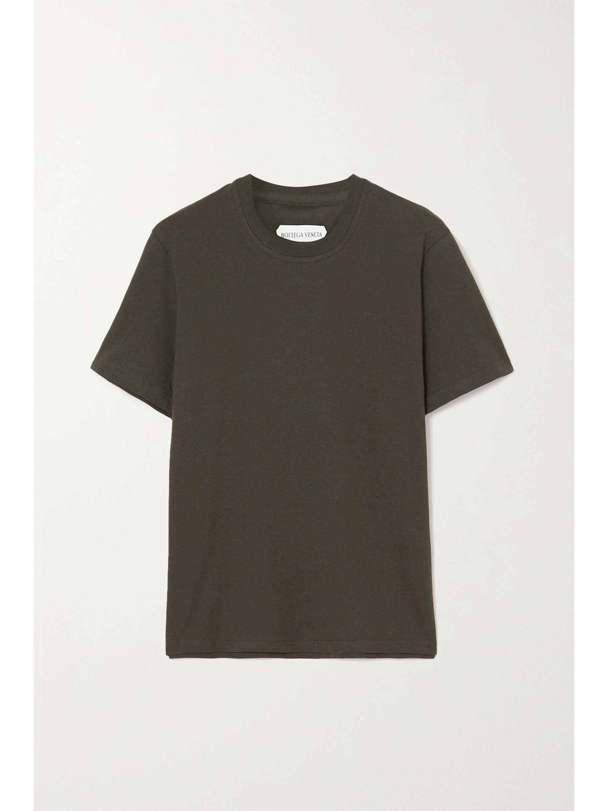 Green Washed cotton-jersey T-shirt 