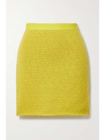 BOTTEGA VENETA Wool and cashmere-blend mini skirt
