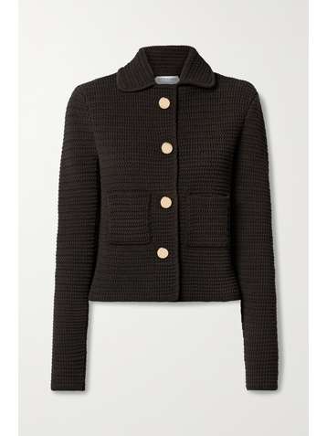 BOTTEGA VENETA Crocheted cotton-blend jacket