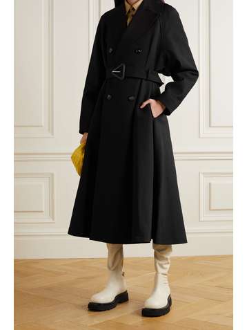 BOTTEGA VENETA Belted double-breasted cotton-canvas trench coat
