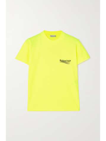 BALENCIAGA Printed cotton-jersey T-shirt