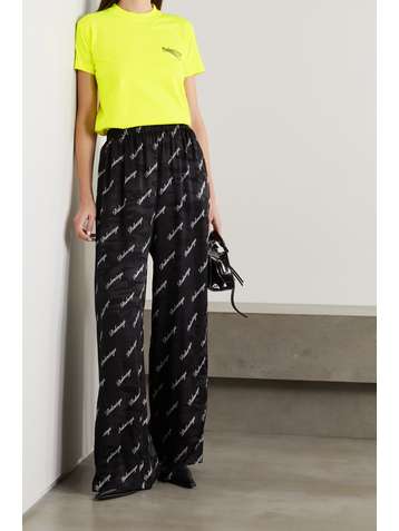 BALENCIAGA Printed cotton-jersey T-shirt
