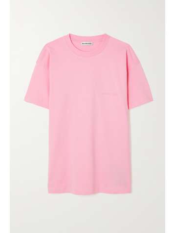BALENCIAGA Printed cotton-jersey T-shirt