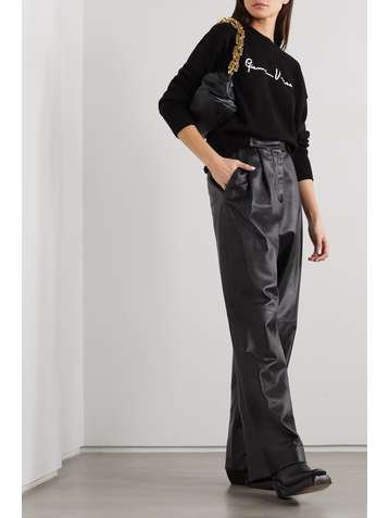 VERSACE Embroidered cotton sweater