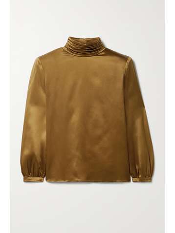 SAINT LAURENT Silk-satin blouse