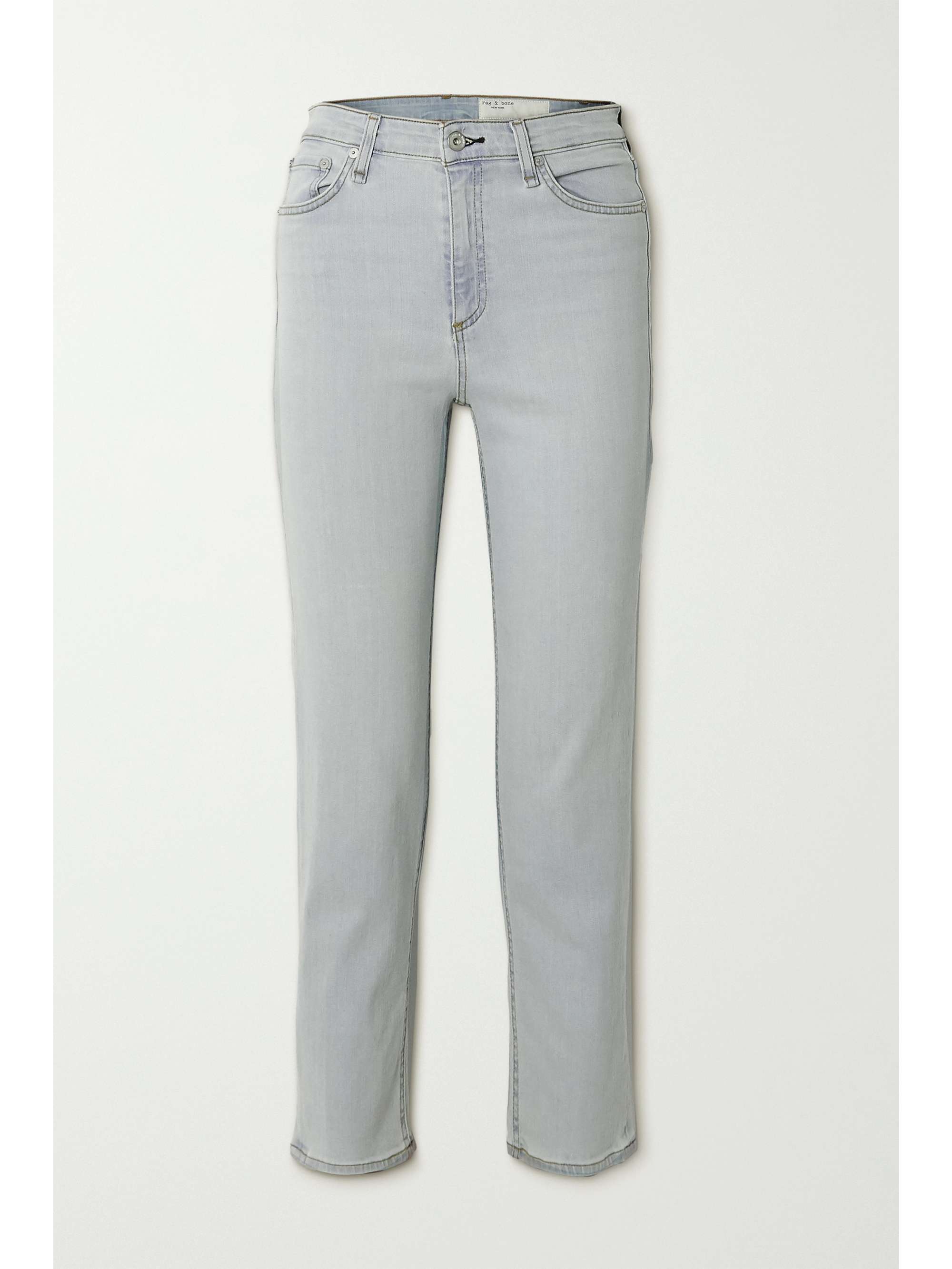 Light denim Nina high-rise straight-leg 