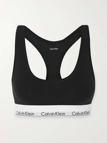 CALVIN KLEIN DD+ stretch-jersey soft-cup bra