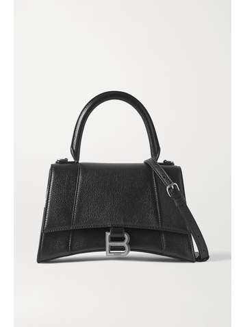 BALENCIAGA Hourglass small textured-leather tote